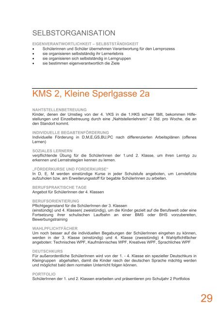 Individualisierung und Differenzierung an KMS in Wien - Referat für ...
