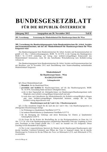MLT/Hausbesorger/Hausbetreuer - Wien - Bundesministerium für ...