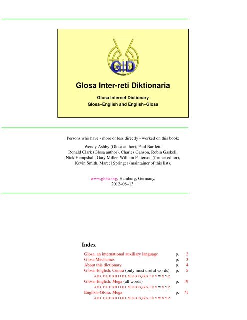 GID - Glosa Inter-reti Diktionaria