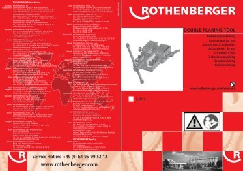Double Flaring Tool.pdf - Rothenberger South Africa