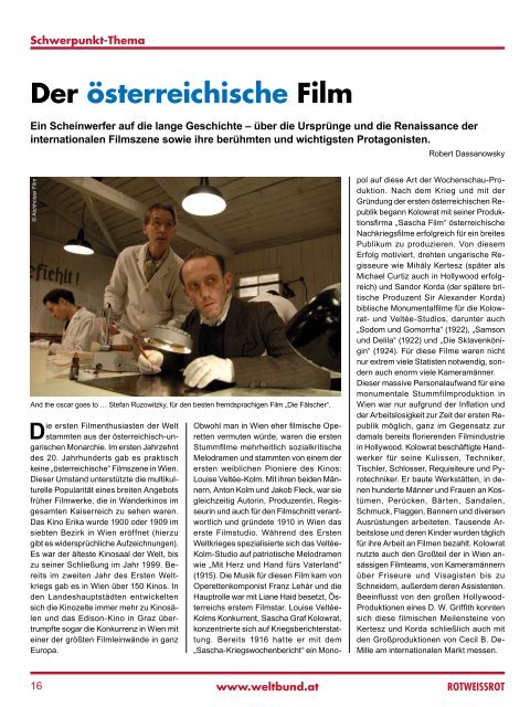 literatur & film - Auslandsösterreicher-Weltbund