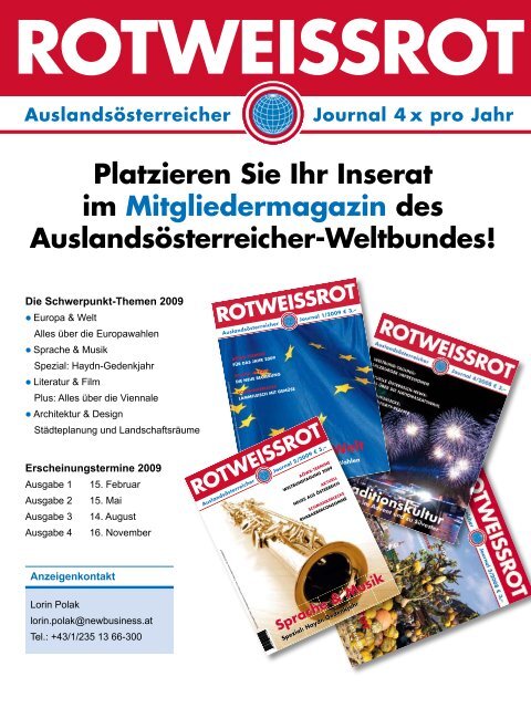 literatur & film - Auslandsösterreicher-Weltbund