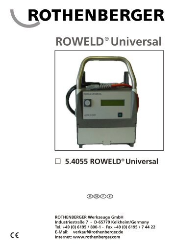 ROWELD Universal - Rothenberger South Africa