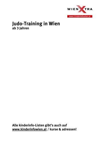 Judo-Training In Wien Ab 3 Jahren - wienXtra-kinderinfo