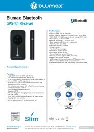 Blumax Bluetooth GPS-101 Receiver - Blumax Technologies