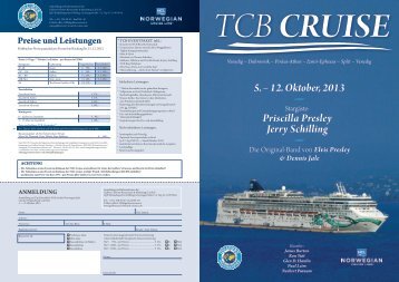 TCB-Cruise Flyer - Elvis Presley Gesellschaft