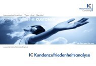 IC Kundenzufriedenheitsanalyse - Interconnection Consulting