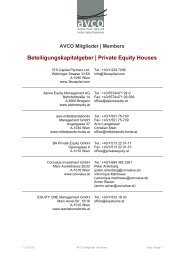 Members Beteiligungskapitalgeber | Private Equity Houses