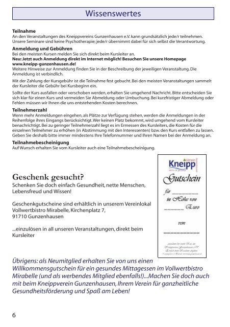 das Programm 2009/2010 im PDF-Format - Kneipp-Verein ...