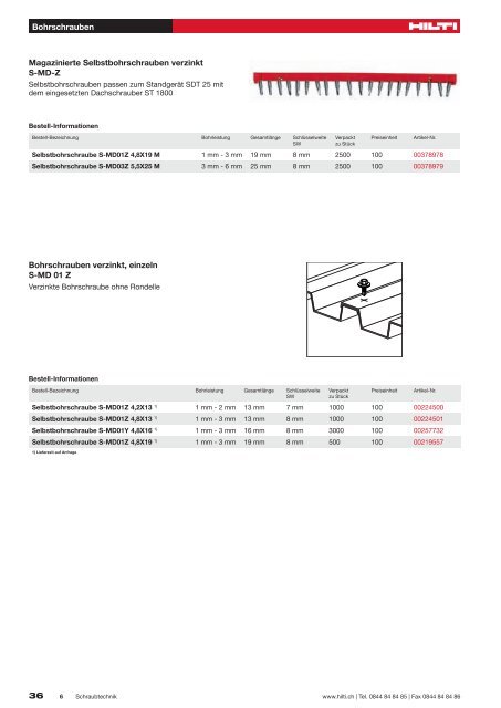 Schraubtechnik - Hilti