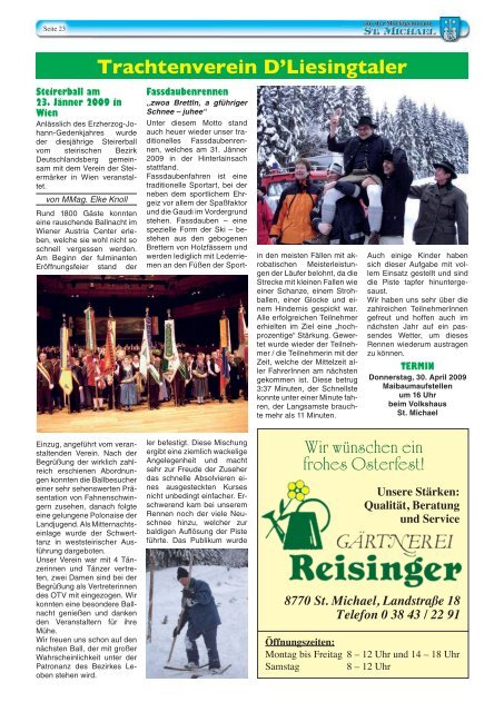 Gemeindezeitung März 2009 - St. Michael in der Obersteiermark