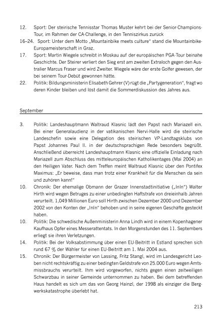 Steirisches Jahrbuch für Politik 2003 - Steirische Volkspartei