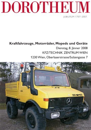 Kraftfahrzeuge, Motorräder, Mopeds und Geräte - Dorotheum