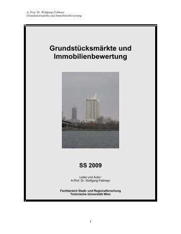 Grundstücksmärkte und Immobilienbewertung - Fachbereich Stadt ...