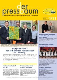 Bürgermeister Josef Schmidl-Haberleiner - Volkspartei Pressbaum