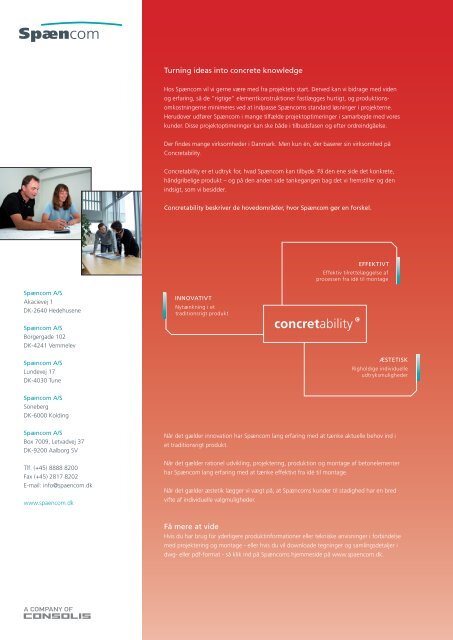 Dækelementer - brochure - Spæncom