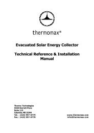 ā Evacuated Solar Energy Collector Technical Reference