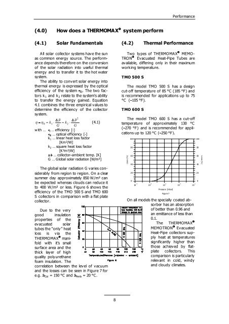 ā Evacuated Solar Energy Collector Technical Reference