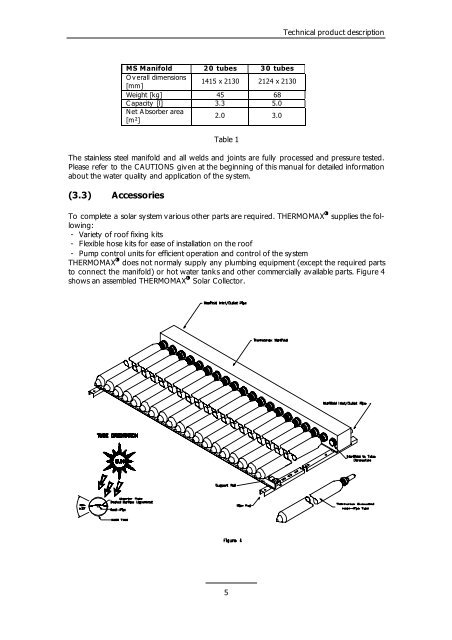 ā Evacuated Solar Energy Collector Technical Reference