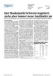 DerModemarktSchweizstagniert