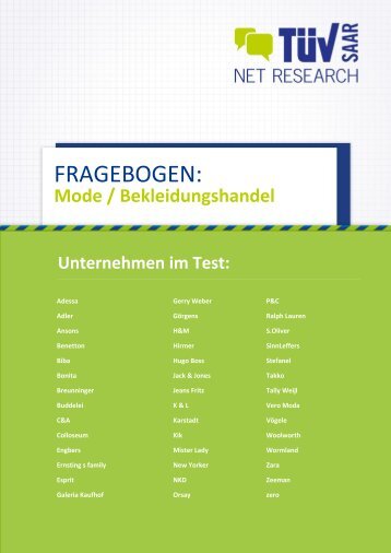 Fragen zur Typologie (Zustimmungsfragen nach Skala)