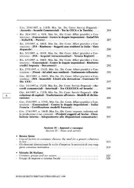 rivista di diritto tributario internazionale international tax law review