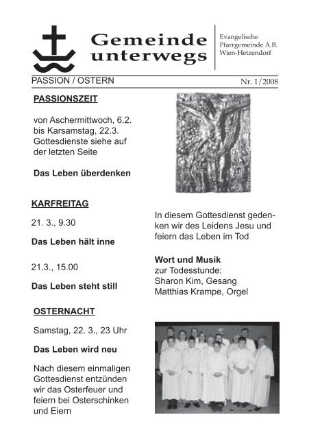 GemBrief 08/1 - Evangelische Pfarrgemeinde Wien-Hetzendorf