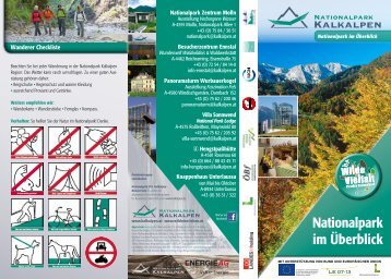 Nationalpark im Überblick - Nationalpark Kalkalpen