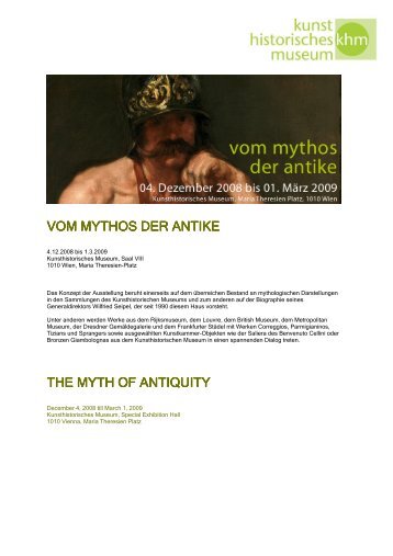 mythos der antike vom mythos der antike - Die Fachgruppe Wien der ...