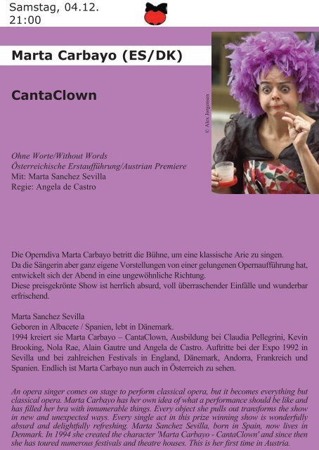 Programm - clownin festival