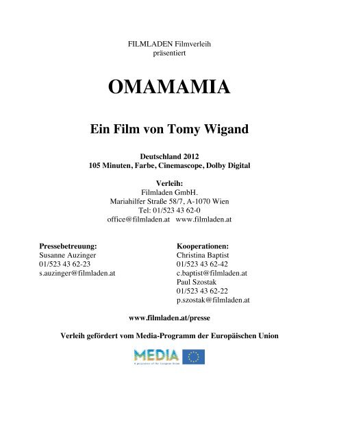 OMAMAMIA Ein Film von Tomy Wigand - Filmladen