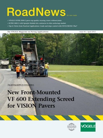 New Front-Mounted VF 600 extending Screed for ... - Wirtgen America