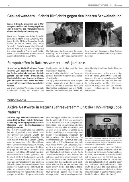Gemeindeblatt | Juni 2011 (2,20 MB)