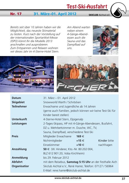 Brenner – Technik – Service - Skiclub Aichtal eV