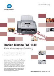 Konica Minolta Fax 1610 - Broschüre