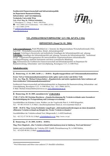 Disposition - IFIP - Technische Universität Wien