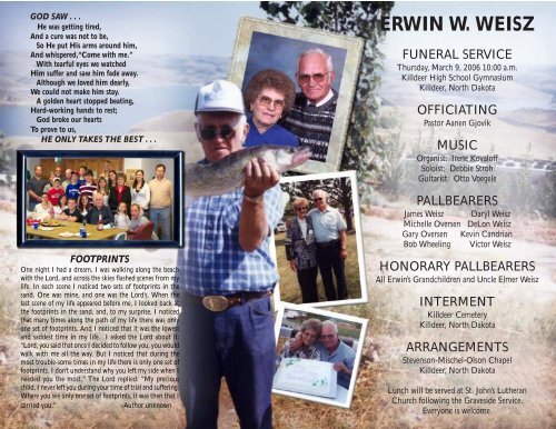 Erwin W. Weisz - Stevenson Funeral Home