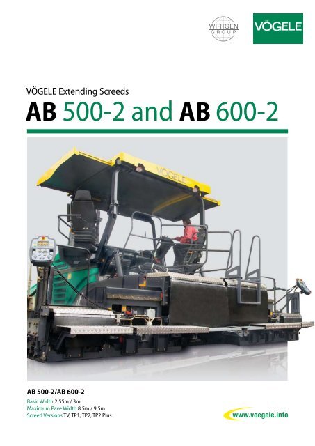 AB 500-2 and AB 600-2 - Wirtgen America