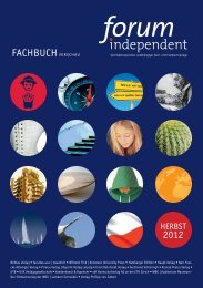 Fachbuchvorschau - forum independent