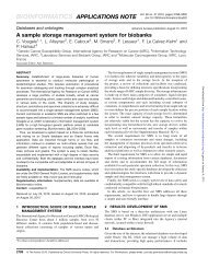 A sample storage management system for biobanks