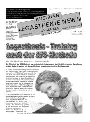 Legasthenie - Training nach der AFS-Methode - Links zum Thema ...