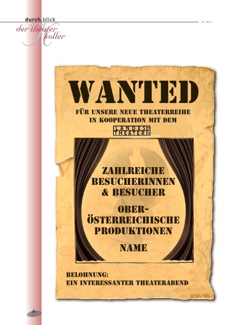 Ausgabe - Amateurtheater-Oberösterreich