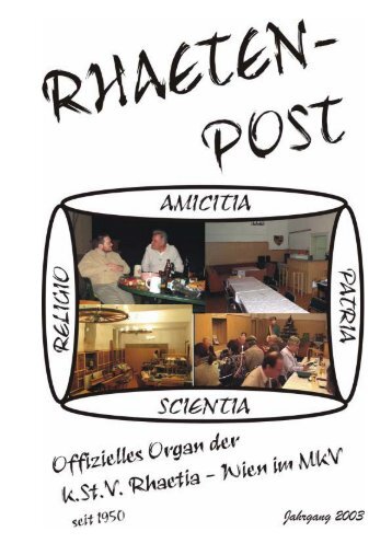 Ausgabe September 2003 - Homepage Rhaetia-Wien