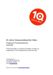 10 Jahre MQ - MuseumsQuartier Wien