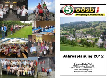 Jahresplanung 2012 - Seniorenbund Steyr Land