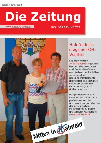 spoe-zeitung 2.indd - SPÖ Hainfeld