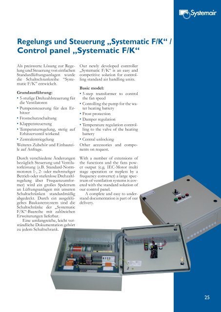 „K“ / Cubic units - Systemair