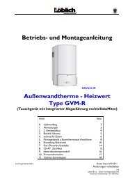 Heizwert Type GVM-R - Löblich