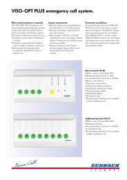 VISO-OPT PLUS emergency call system. - New System