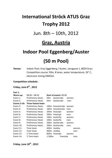 50 m Pool - ATUS-Graz
